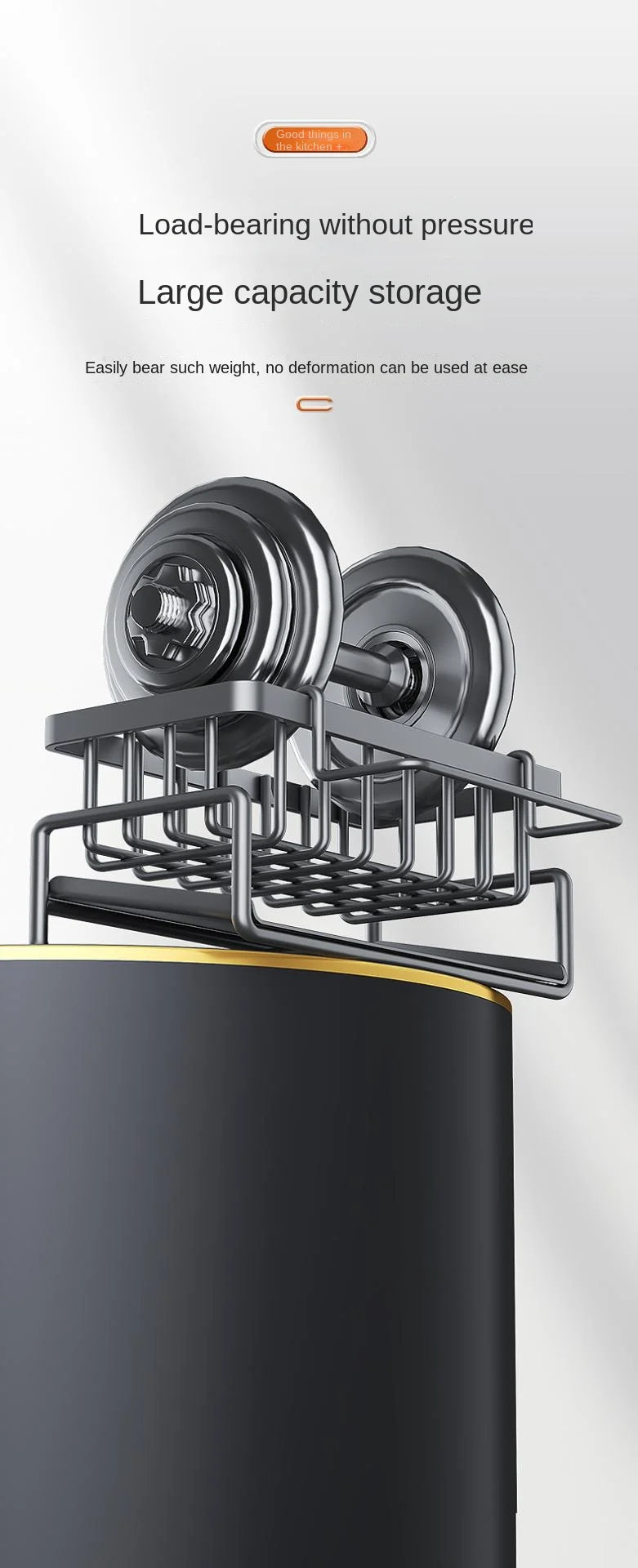 Stainless steel sink organiser