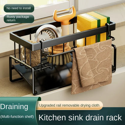 Stainless steel sink organiser