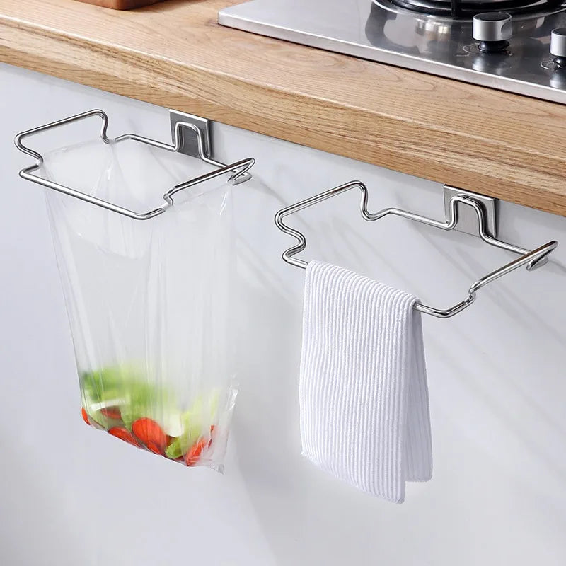 Over-The-Door bin bag holder