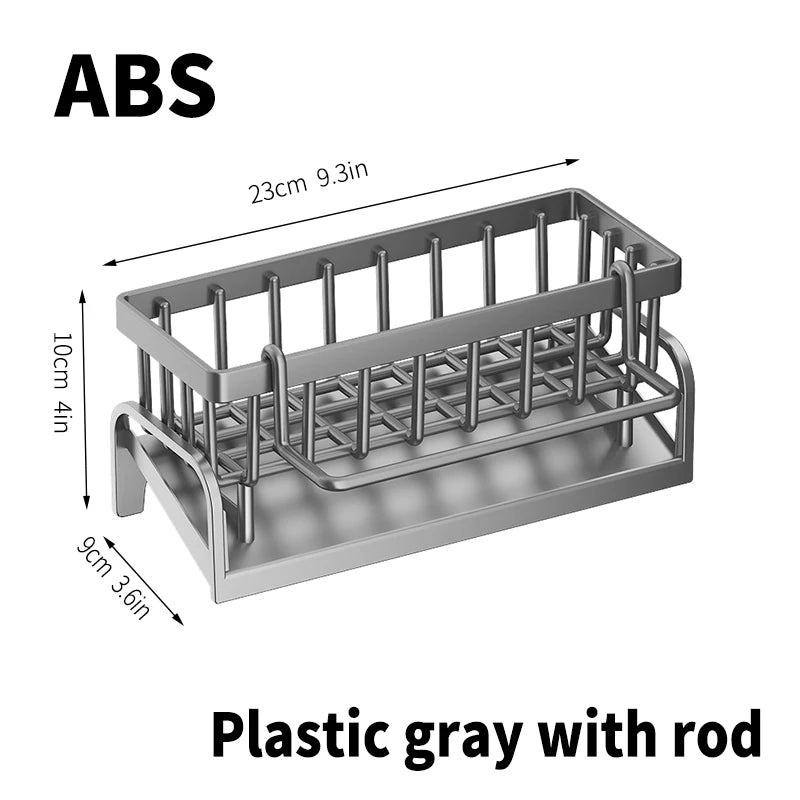 Stainless steel sink organiser